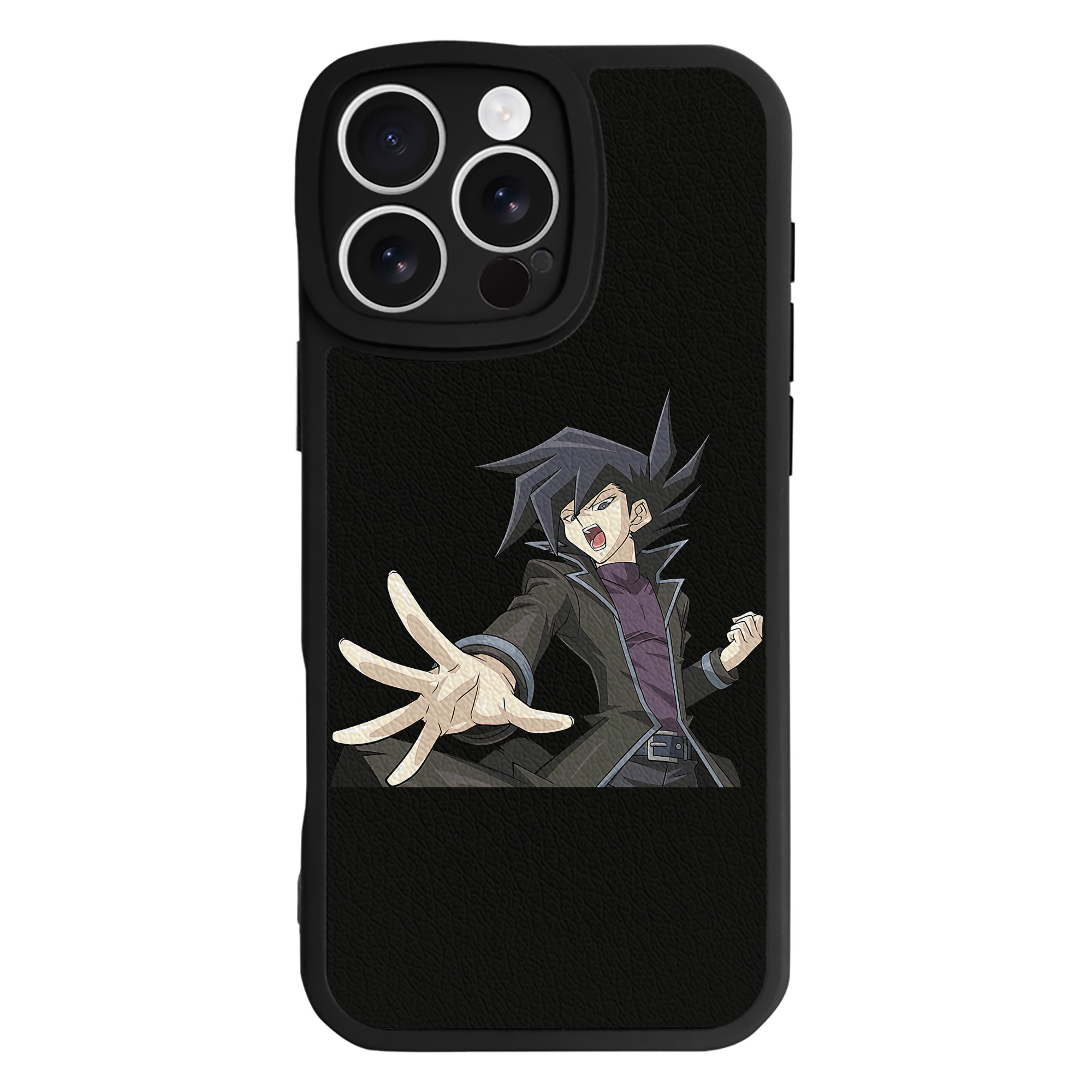 （画像用） 遊☆戯☆王 Yu-Gi-Oh! 【iPhone 16シリーズ対応】シリコンスマホケース（レザー調） 材質：シリコン